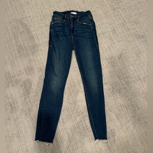 Good American skinny jeans.